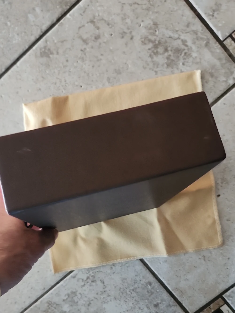 Louis Vuitton Brown Box with Beige Dust Bag